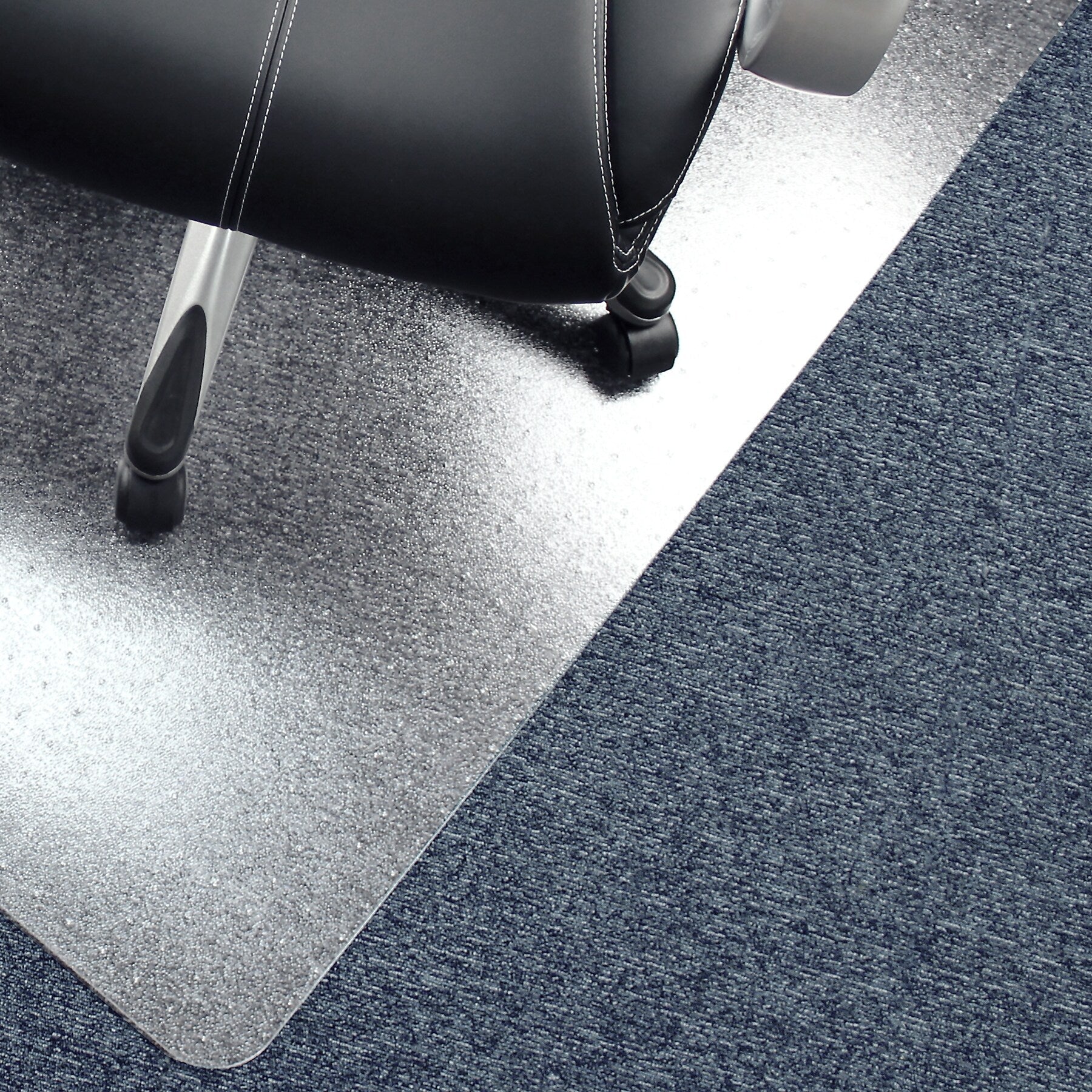 Cleartex Advantagemat Carpet Chair Mat, 48" x 60", Low-Pile, Clear (FLRPF1115225EV)
