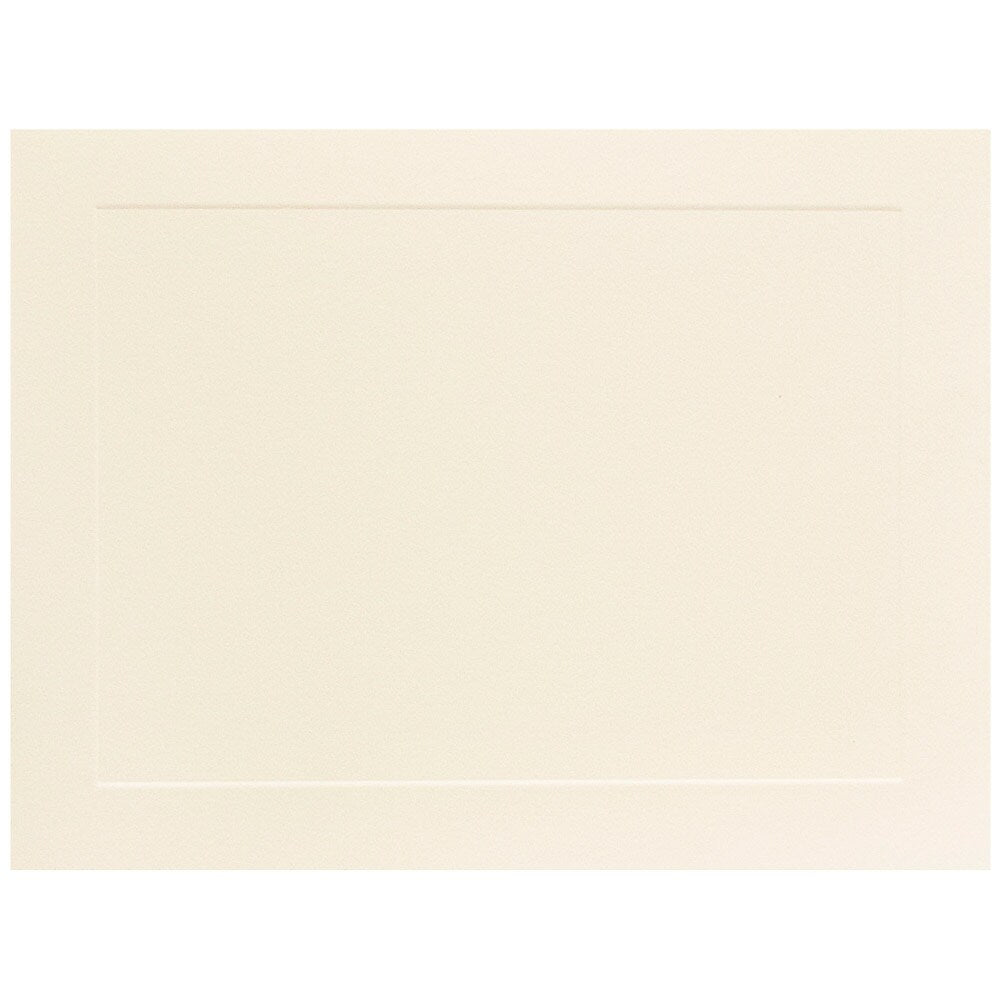 JAM Paper Smooth Business Notecards, Ivory, 100/Pack (98040)