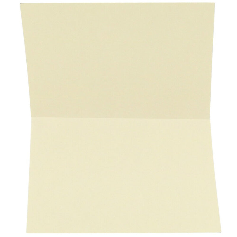 JAM Paper Smooth Formal Notecards, Ivory Linen, 100/Pack (309877)