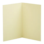 JAM Paper Smooth Formal Notecards, Ivory Linen, 100/Pack (309877)