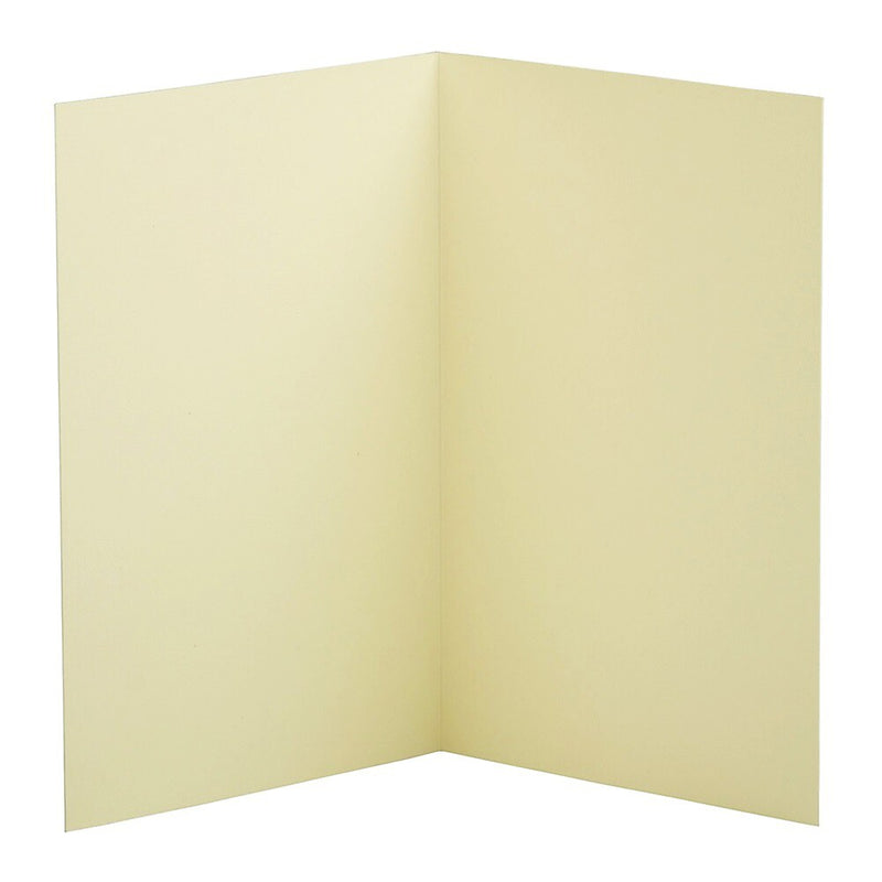 JAM Paper Smooth Formal Notecards, Ivory Linen, 100/Pack (309877)