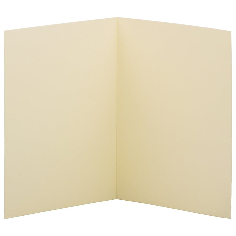 JAM Paper Smooth Notecards, Ivory, 100/Pack (309908)