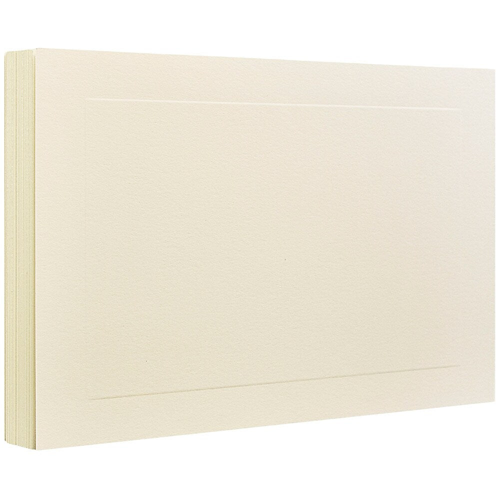JAM Paper Smooth Personal Notecards, Ivory, 500/Box (98040B)