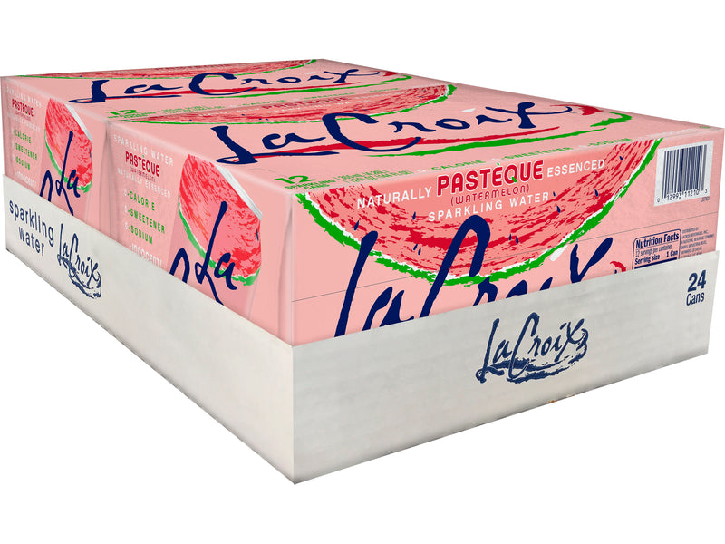 Lacroix Pasteque Flavored Sparkling Water, 12 oz., 24/Carton (15021741)