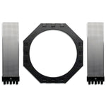 Russound In-Ceiling/In-Wall Rough-in Speaker Brackets (SB-C80 8 Inch Speakers), Black
