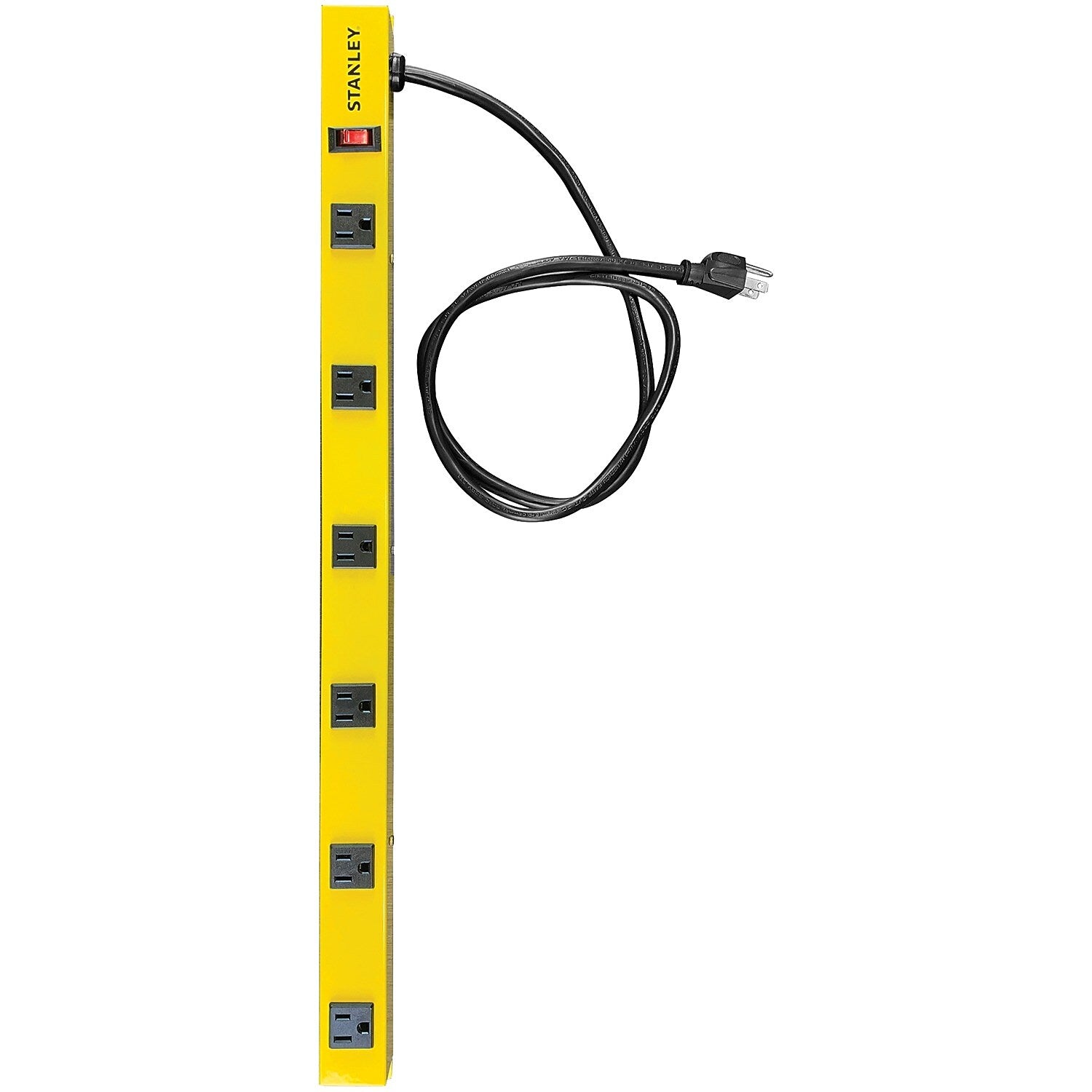 Stanley ShopMAX Pro 6-Outlet Surge-Protector Power Bar, 4 ft., Yellow (31613)
