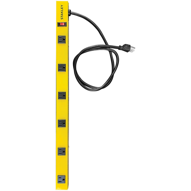 Stanley ShopMAX Pro 6-Outlet Surge-Protector Power Bar, 4 ft., Yellow (31613)