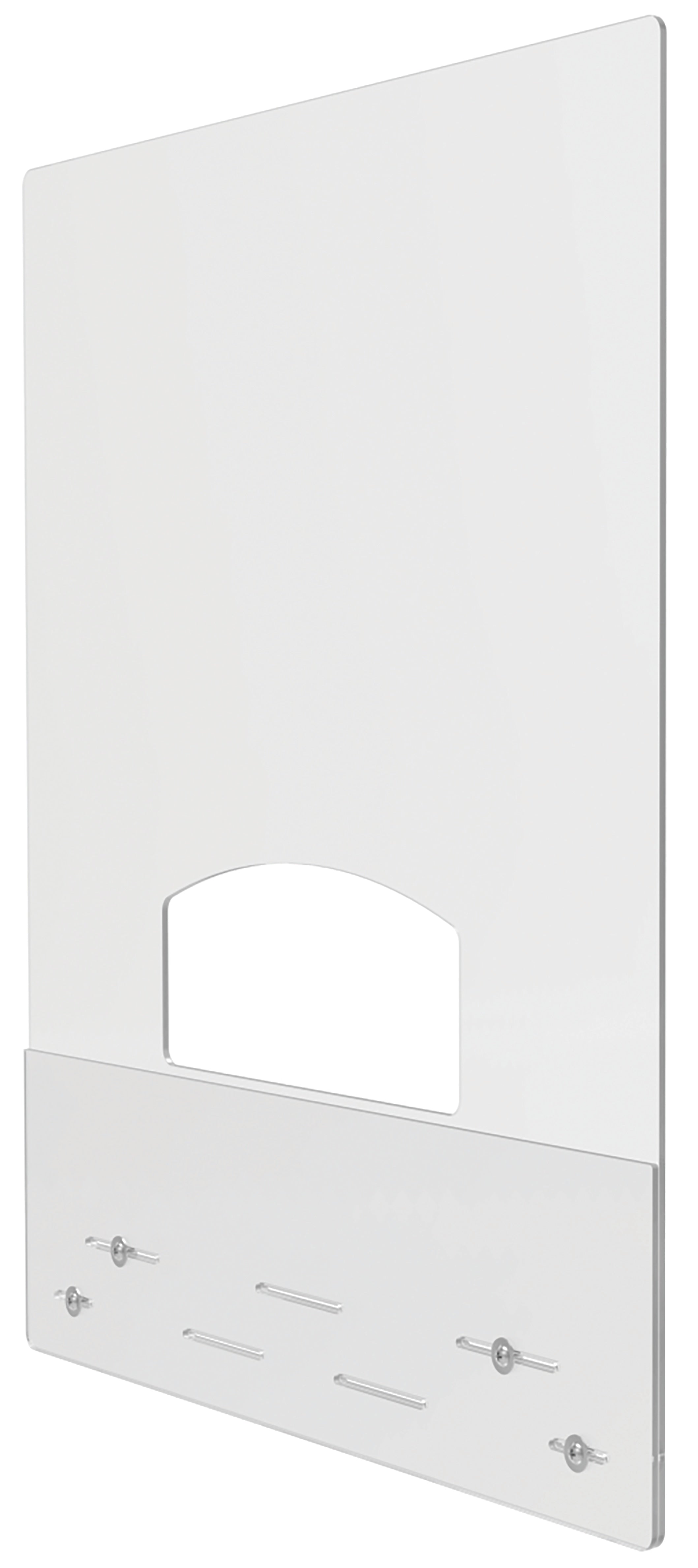 Deflect-O Surface Mount Sneeze Guard, 38"H x 31.5"W, Clear Acrylic, 2/Carton (PBCMA3138P)