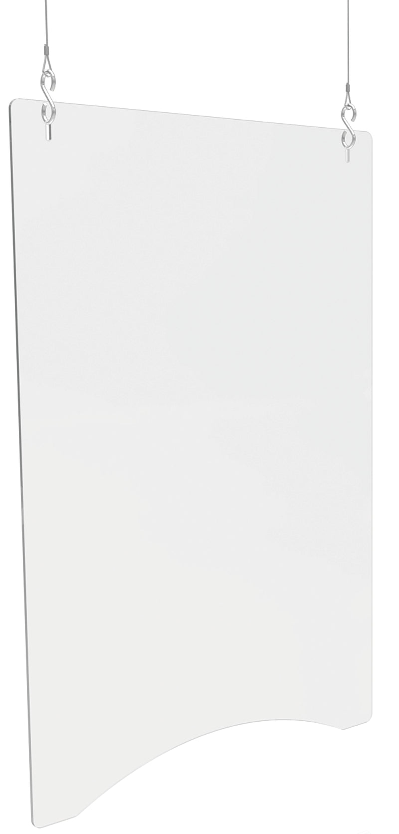 Deflect-O Hanging Sneeze Guard, 36"H x 24"W, Clear Acrylic, 2/Carton (PBCHA2436)