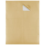 JAM Paper Laser/Inkjet Shipping Labels, 2" x 4", Gold Metallic, 10 Labels/Sheet, 12 Sheets/Pack (40732538)