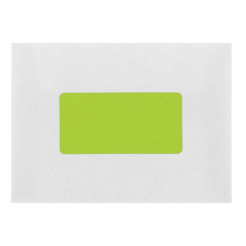 JAM Paper Laser/Inkjet Shipping Address Labels, 2" x 4", Ultra Lime Green, 10 Labels/Sheet, 12 Sheets/Pack (302724405)