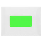 JAM Paper Laser/Inkjet Shipping Labels, 2" x 4", Neon Green, 10 Labels/Sheet, 12 Sheets/Pack (354328017)