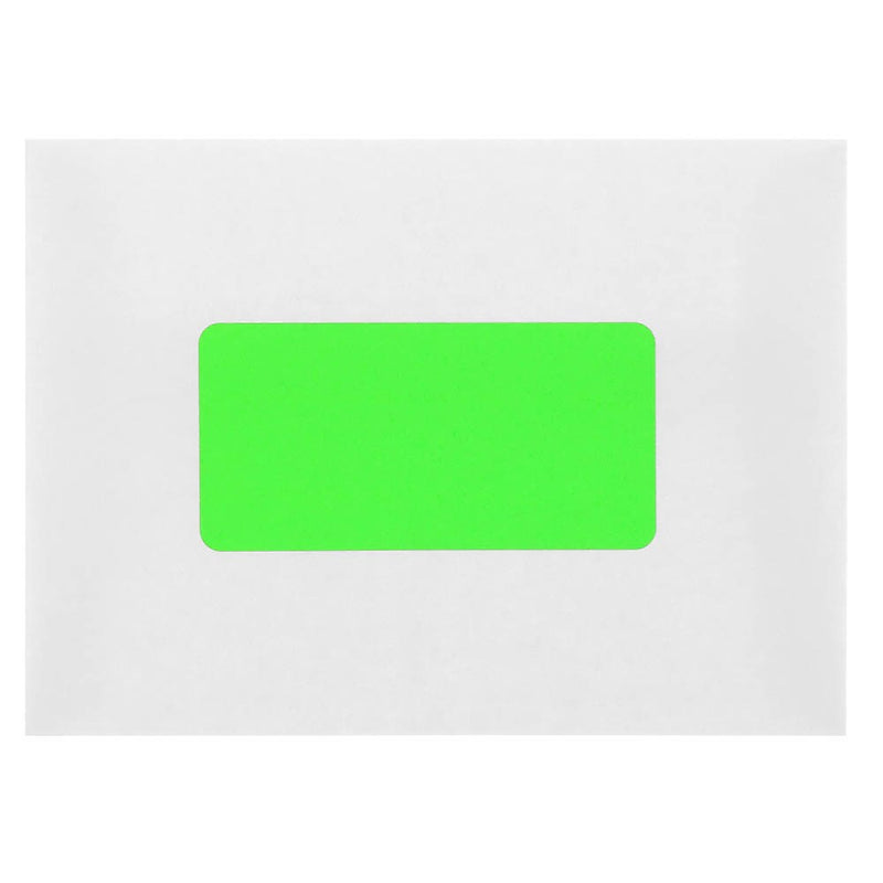 JAM Paper Laser/Inkjet Shipping Labels, 2" x 4", Neon Green, 10 Labels/Sheet, 12 Sheets/Pack (354328017)