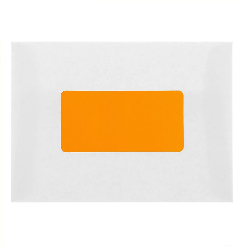 JAM Paper Laser/Inkjet Shipping Labels, 2" x 4", Neon Orange, 10 Labels/Sheet, 12 Sheets/Pack (35432826)