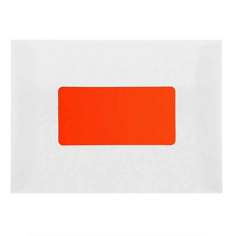 JAM Paper Laser/Inkjet Shipping Labels, 2" x 4", Neon Red, 10 Labels/Sheet, 12 Sheets/Pack (354328034)