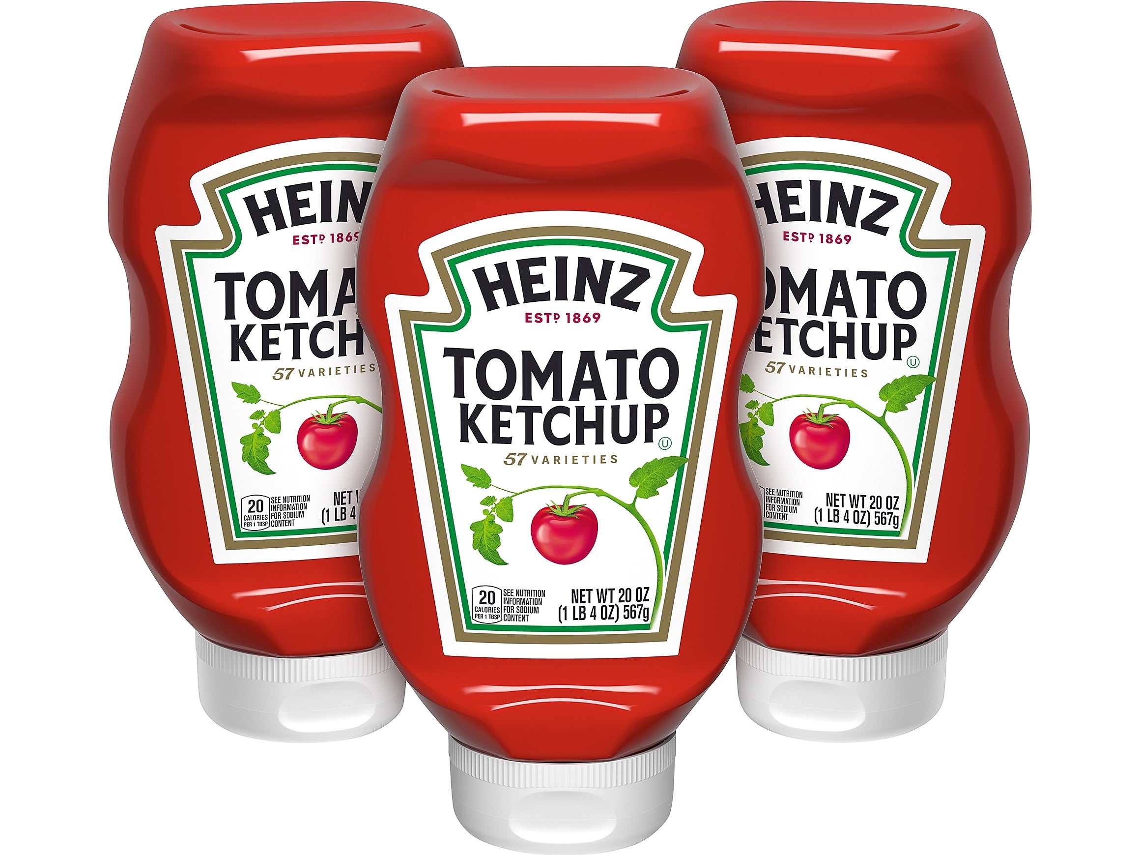 Heinz Tomato Ketchup, 20 oz., 3/Pack (209-01009)