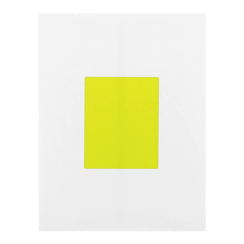 JAM Paper Laser/Inkjet Shipping Labels, 4" x 5", Neon Yellow, 4 Labels/Sheet, 30 Sheets/Pack (354329153)