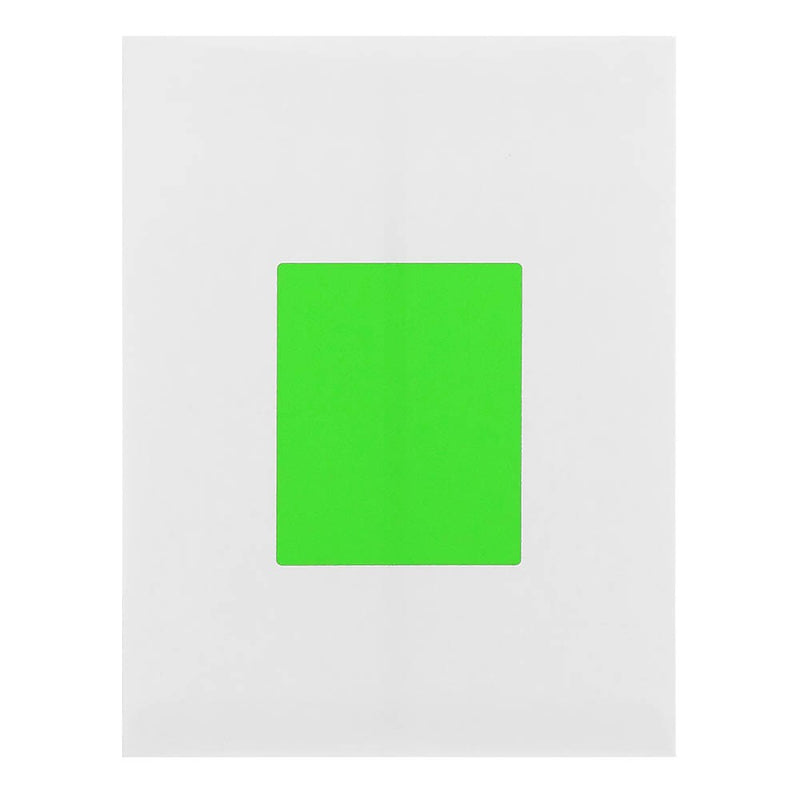 JAM Paper Shipping Labels, 4" x 5", Neon Green, 4 Labels/Sheet, 30 Sheets/Pack (354329156)