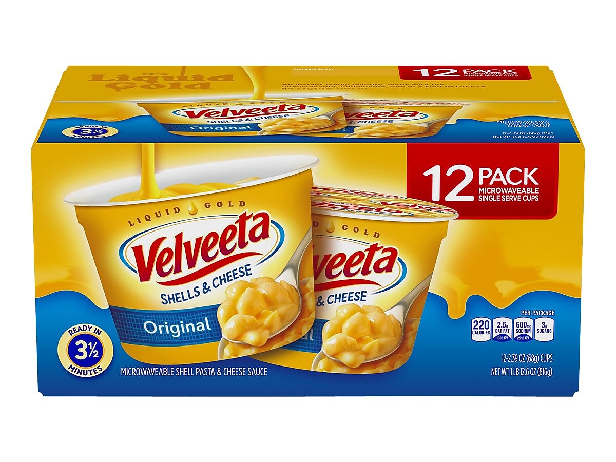 Velveeta Original Shell Pasta & Cheese Sauce, 2.4 oz., 12/Pack (5355)