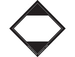 Labelmaster Limited Quantity Identification & Color Coding Labels, 4" x 4", Black/White, 500 Labels/Pack (LQL40W)