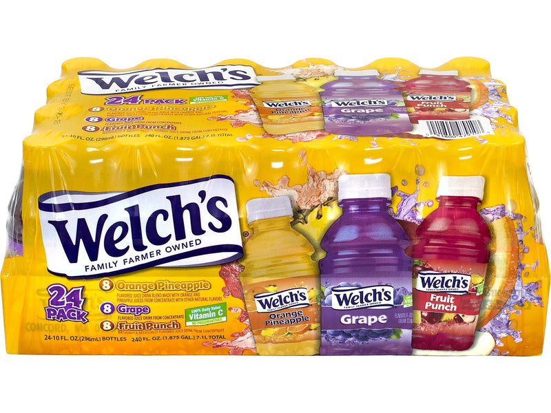 Welch's Juice Variety Pack, 10 oz., 24/Pack (47910)