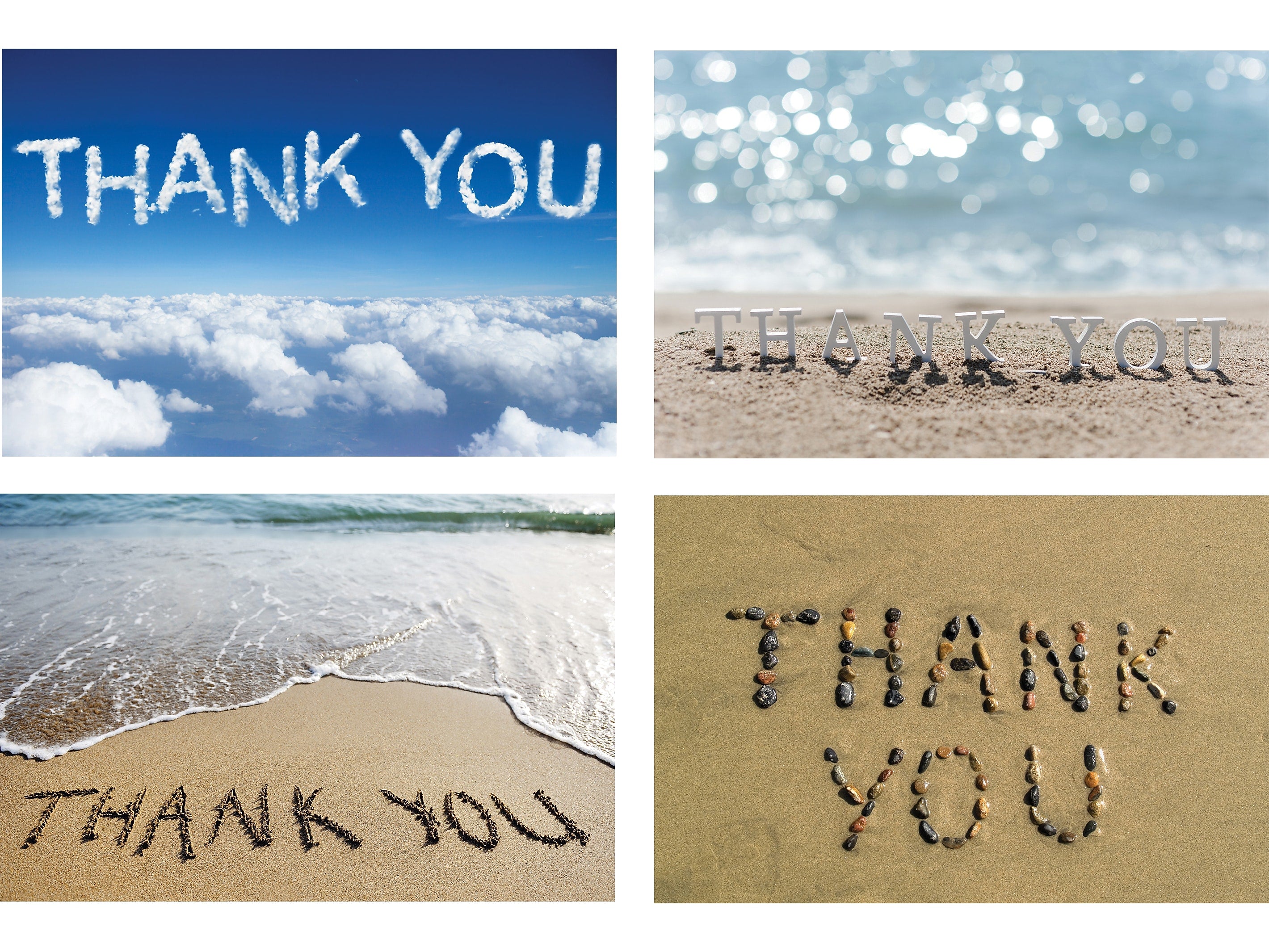 Better Office Thank You Cards with Envelopes, 4" x 6", Assorted Colors, 100/Pack (64522)