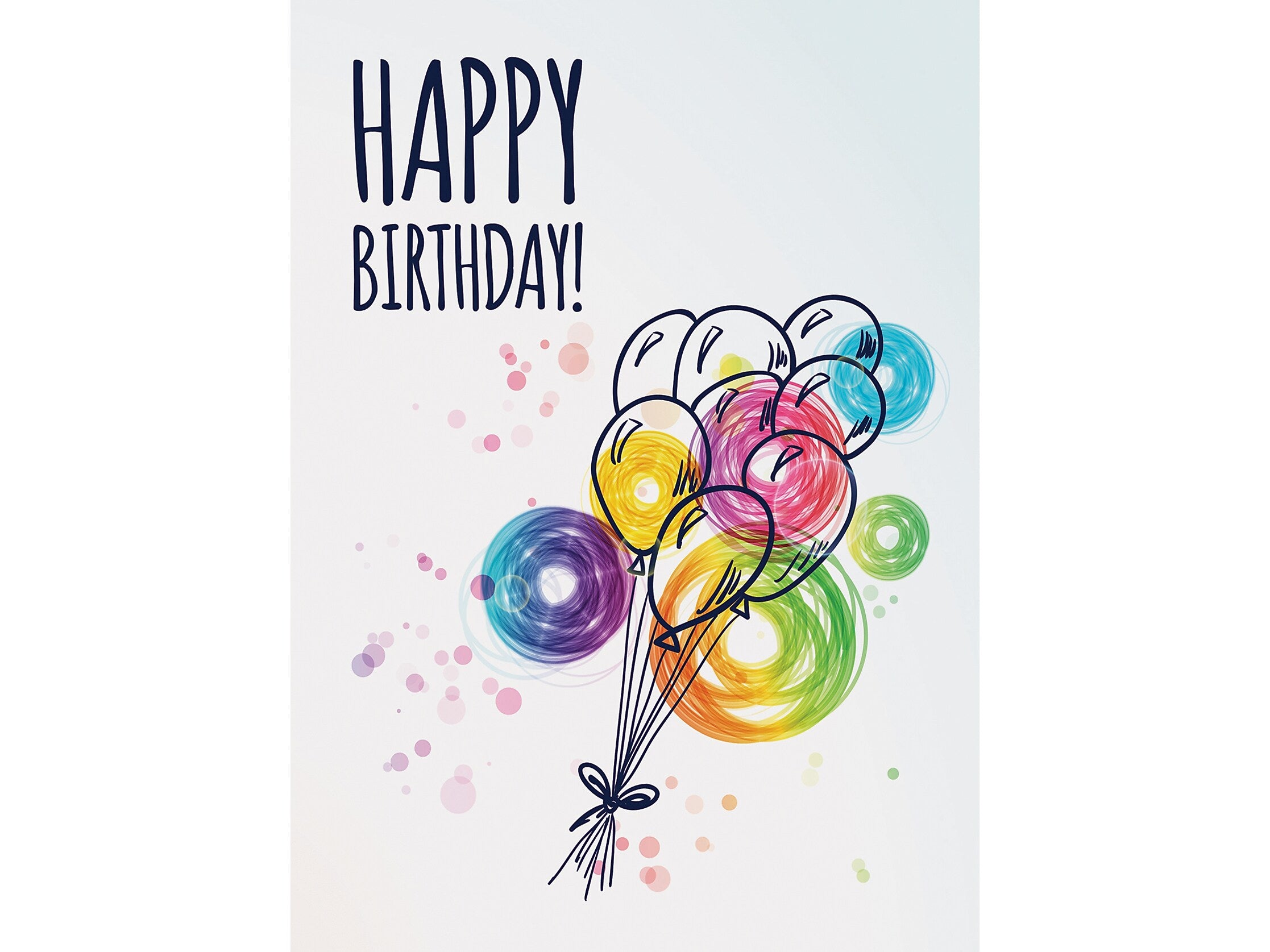 Better Office Birthday Cards with Envelopes, 6" x 4", Multicolor, 100/Pack (64531)