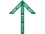 Superior Mark® Floor Decal, "One Way Only", 4" tape, 41.5" x 34", Green (IN-40-982)