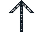 Superior Mark® Floor Decal, "One Way Only", 2" tape, 41.5" x 34", Black (IN-40-993)