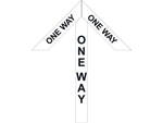 Superior Mark® Floor Decal, "One Way", 2" tape, 41.5" x 34", White (IN-40-998)