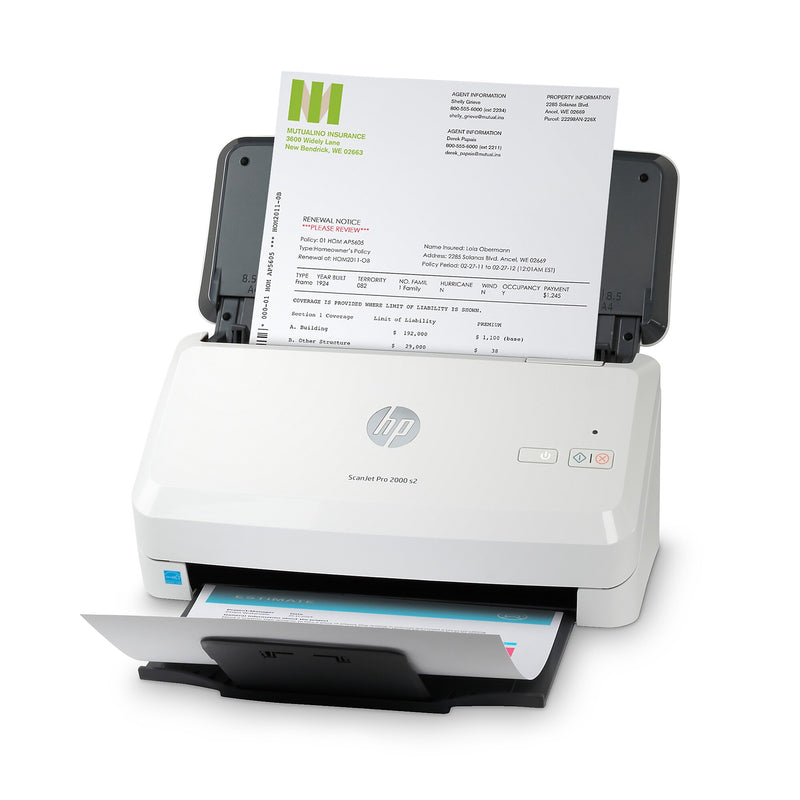 HP Scanjet Pro 2000 s2 Duplex Desktop Document Scanner, White (6FW06A#BGJ)