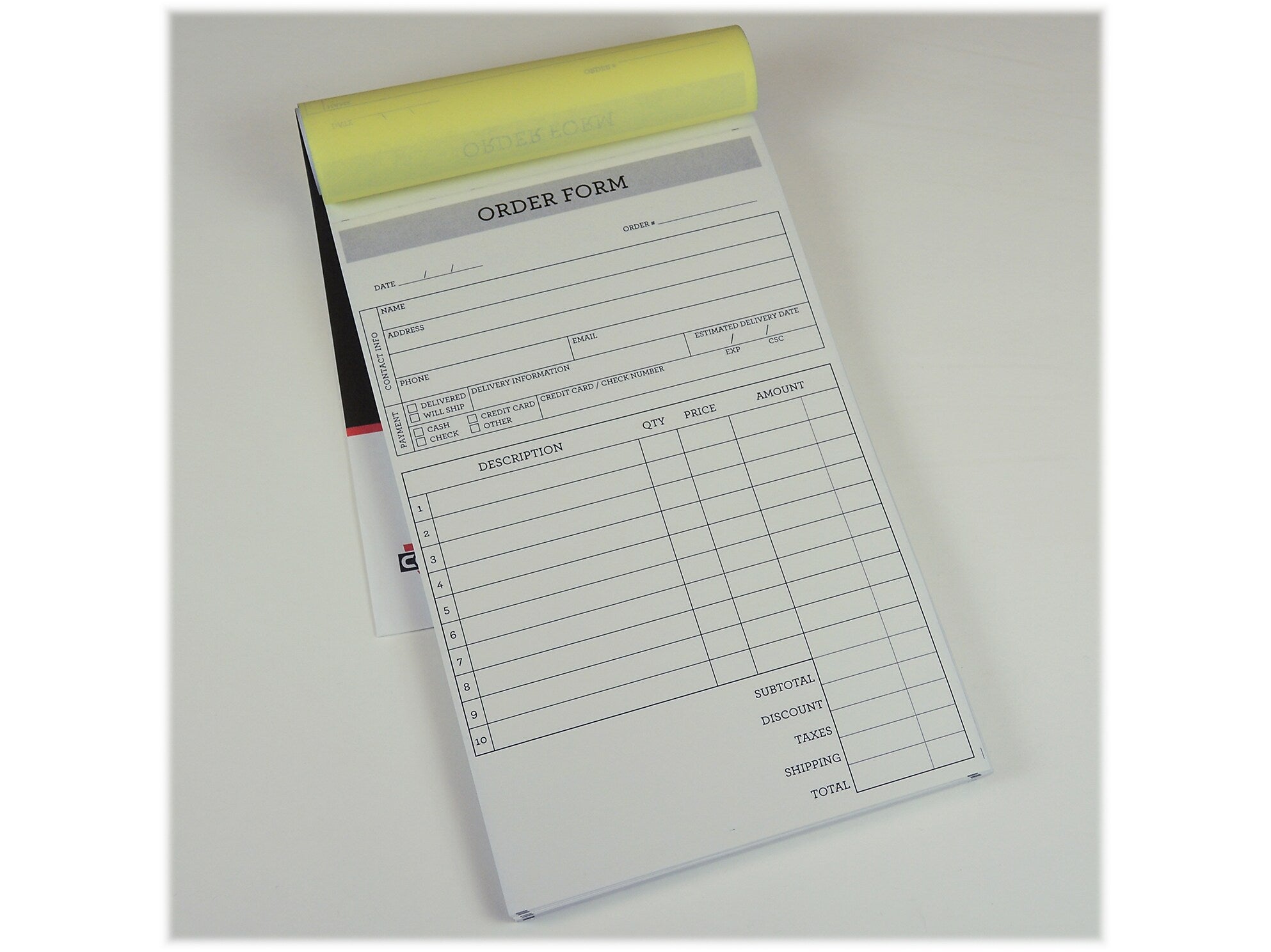 Cosco Simple 2-Part Carbonless Work Orders, 5.5" x 8.5", 50 Sets/Book (074001)
