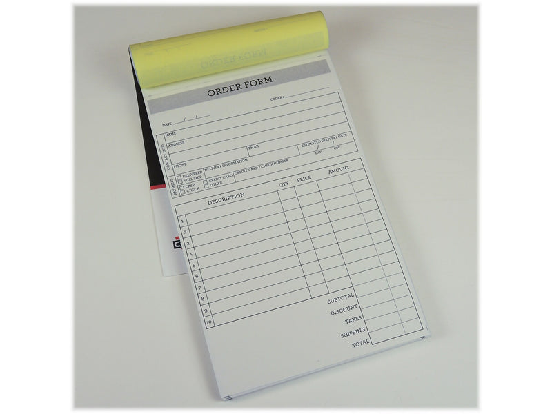 Cosco Simple 2-Part Carbonless Work Orders, 5.5" x 8.5", 50 Sets/Book (074001)