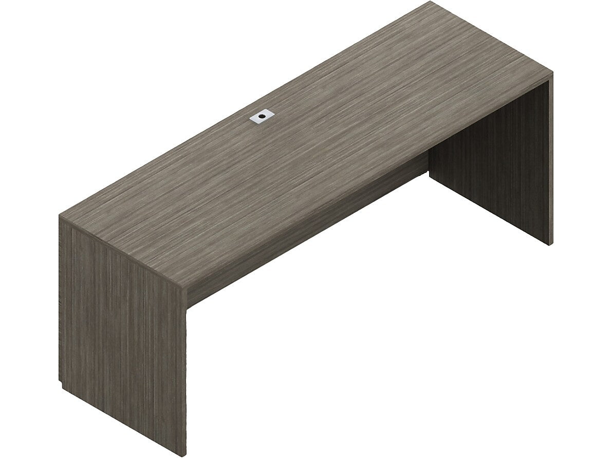 Offices To Go Zira 72" Table Desk, Absolute Acajou (Z2472TA3ACJ)