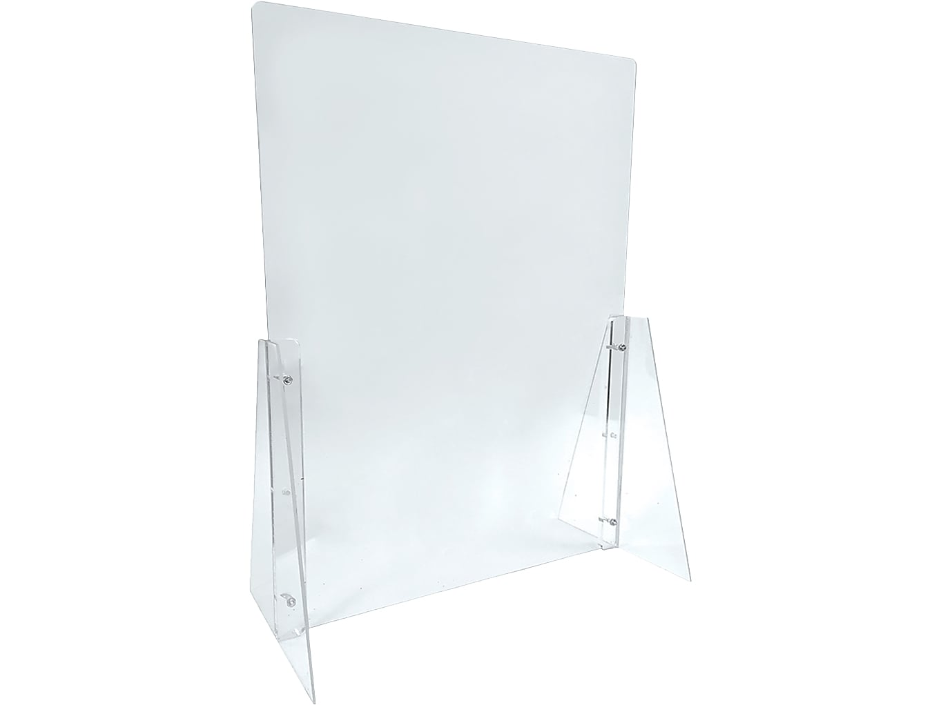 Azar 31.5" x 23.5" Acrylic Sneeze Guard, Clear, 2/Pack (179822)