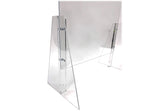 Azar 31.5" x 23.5" Acrylic Sneeze Guard, Clear, 2/Pack (179822)