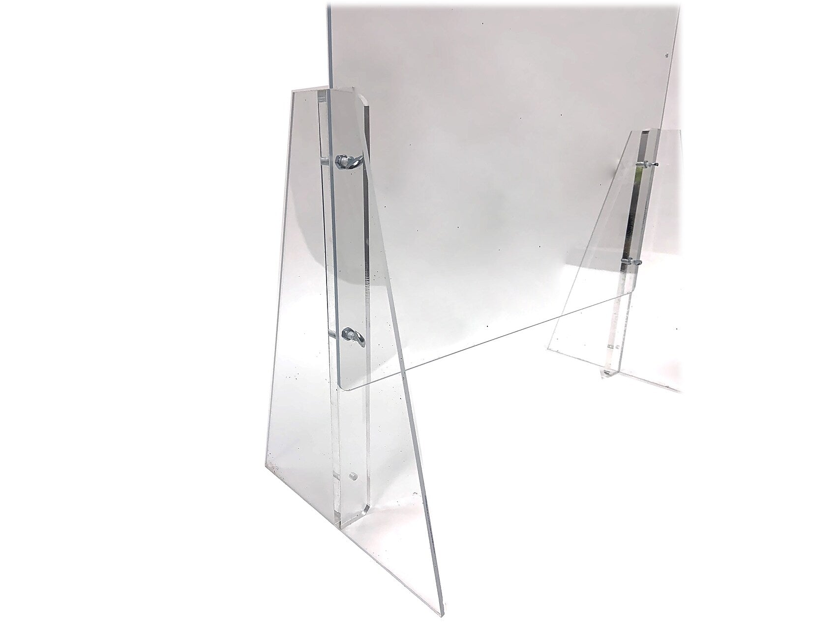 Azar 31.5" x 23.5" Acrylic Sneeze Guard, Clear, 2/Pack (179822)