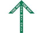 Superior Mark® Floor Decal, "One Way Only", 2" tape, 41.5" x 34", Green (IN-40-992)