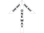 Superior Mark® Floor Decal, "One Way", 4" tape, 41.5" x 34", White (IN-40-988)
