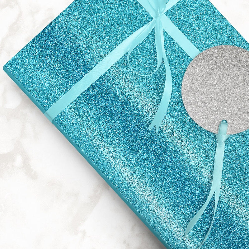 JAM Paper Wrapping Paper, 25 Sq. Ft, Aqua Blue (354530531)