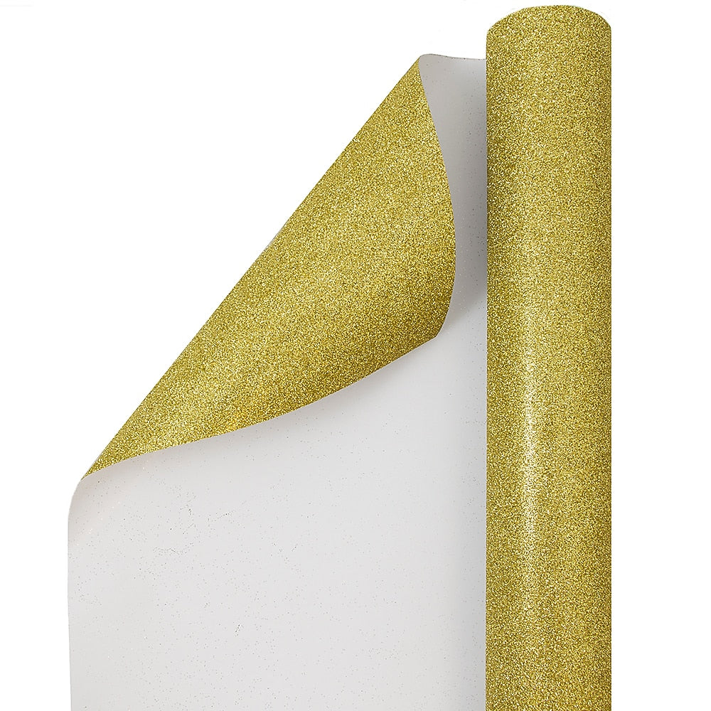 JAM Paper Wrapping Paper, 25 Sq. ft. x 30", Gold (354528185)
