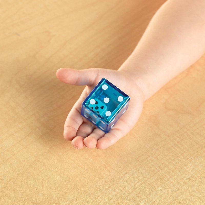 Learning Resources Jumbo Dice in Dice Jumbo Size Set, 12 Pieces (LER7699)