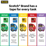Highland Invisible Clear Tape, 0.75" x 36 yds., 1" Core, 144/Carton(6200341296CT)