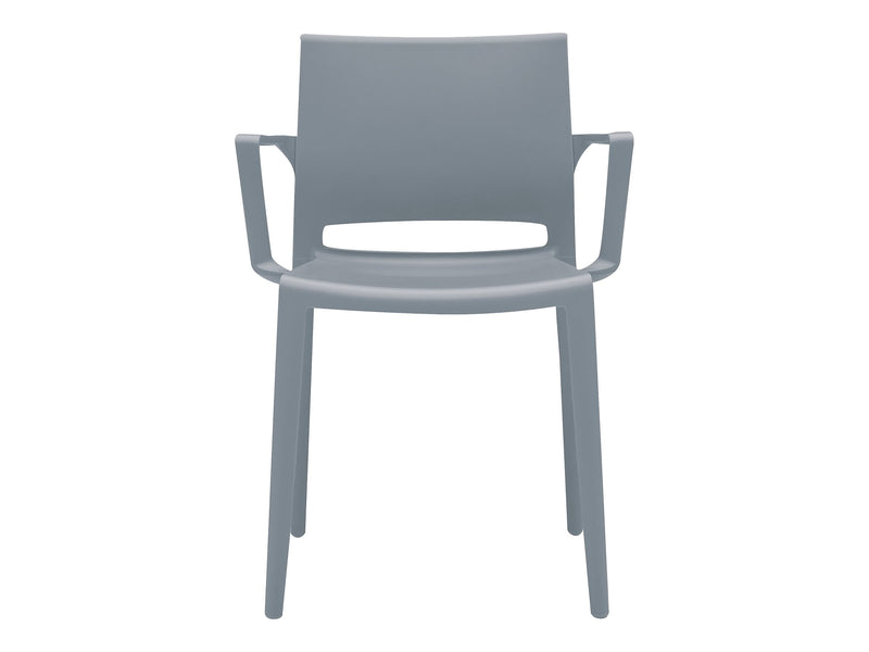Global Bakhita Polypropylene Banquet/Reception Chair, Alloy, 4/Carton (6750ALY)
