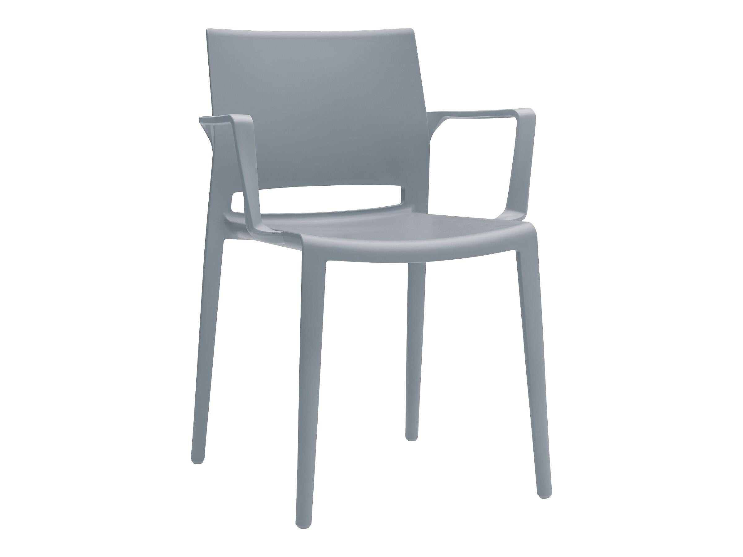 Global Bakhita Polypropylene Banquet/Reception Chair, Alloy, 4/Carton (6750ALY)