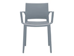 Global Bakhita Polypropylene Banquet/Reception Chair, Char, 4/Carton (6750CHA)