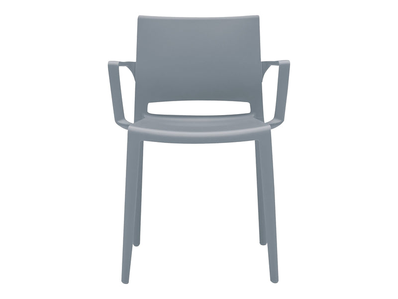 Global Bakhita Polypropylene Banquet/Reception Chair, Char, 4/Carton (6750CHA)