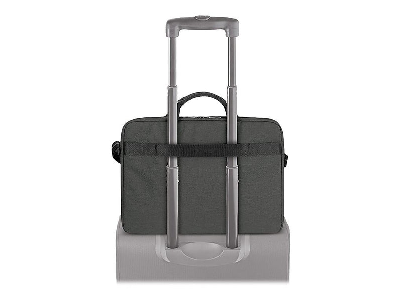 Solo Downtown 15.6" Laptop Briefcase, Gray Polyester (UBN126-10)