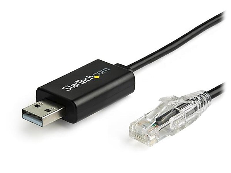 StarTech 6' USB to RJ45 Console Cable, Black