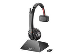 Poly Savi 8210 UC Wireless Mono Computer Headset, Over-the-Head, Black (77T31AA#ABA)